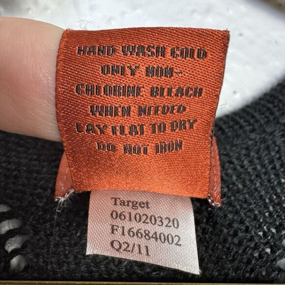 Missoni Target Open Front Chevron Zigzag Poncho Shawl Cape Purple Black Boho OS - Picture 5 of 5